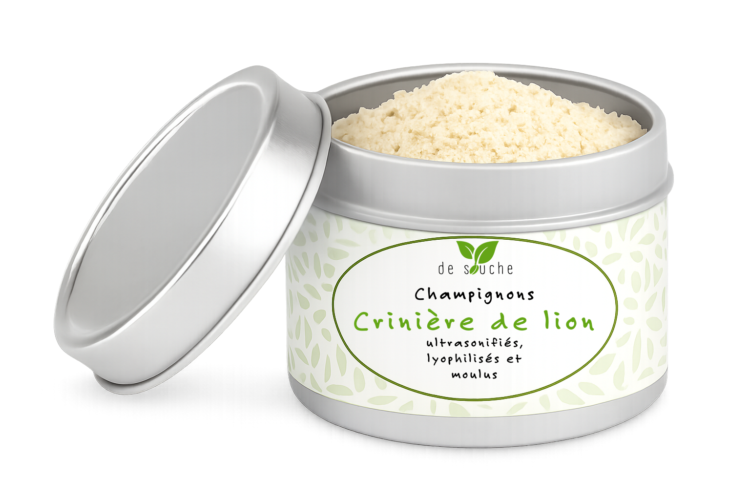 Champignons Crinière de Lion ultrasonifiés et moulus